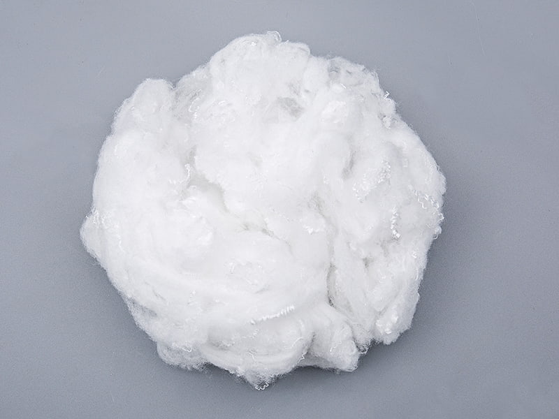 Em-fuktig wicking tvärvävd polyester stapelfiber